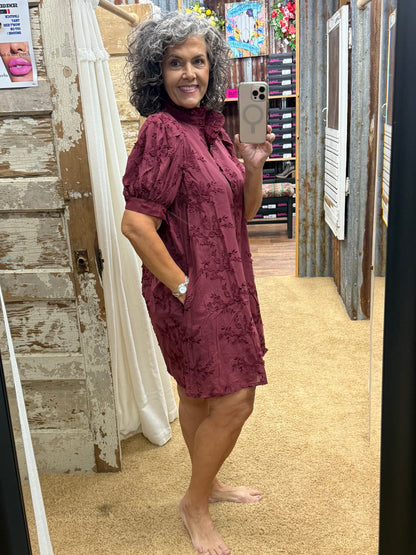 That Burgundy Dress