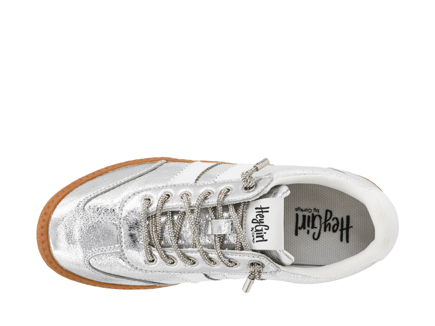 Corkys Heads Up Silver Metallic