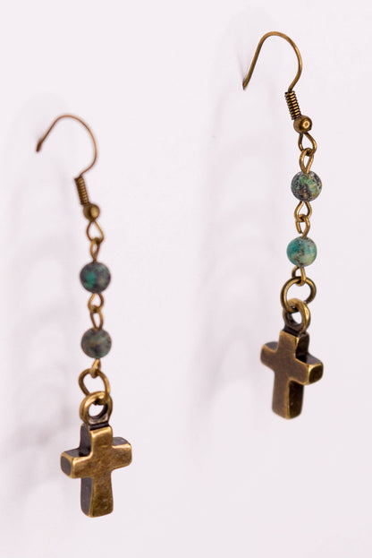 Phoebe Necklace Set in African Turquoise