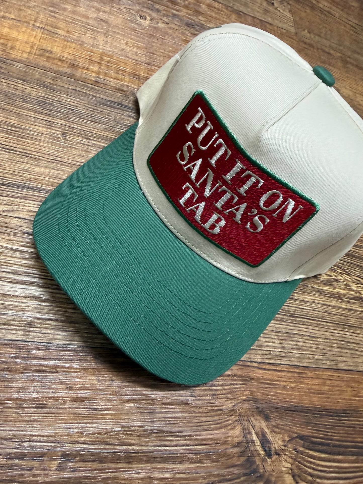 PUT IT ON SANTA'S TAB CANVAS CAP