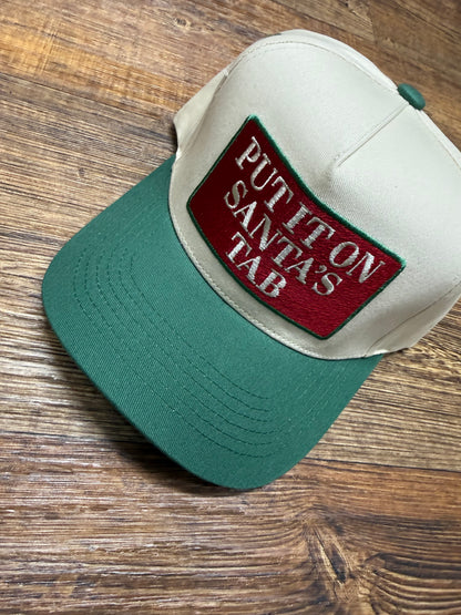 PUT IT ON SANTA'S TAB CANVAS CAP
