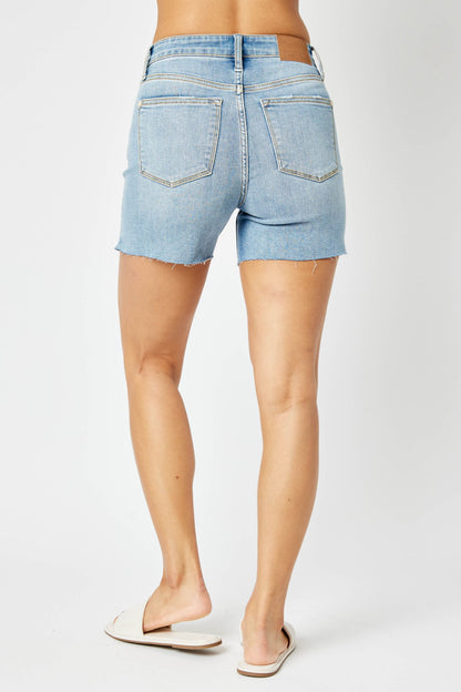 SALE* Judy Blue Mid-Rise Cut Off Shorts 15251