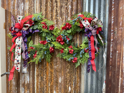 Geranium Berry Wreath 26" Red