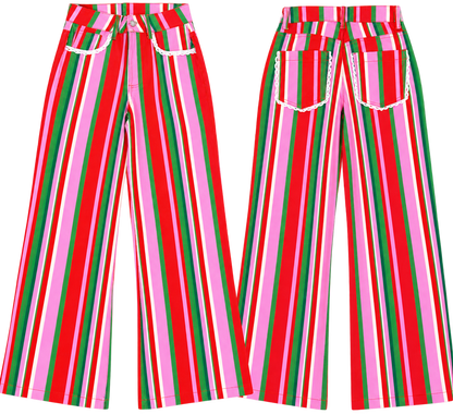 Poppy & Pine Candy Stripe Denim