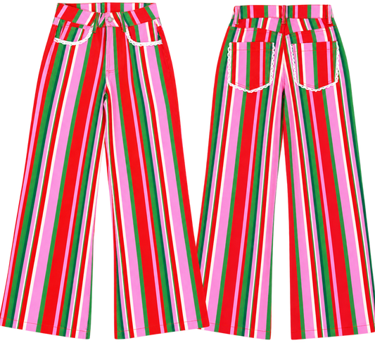 Poppy & Pine Candy Stripe Denim