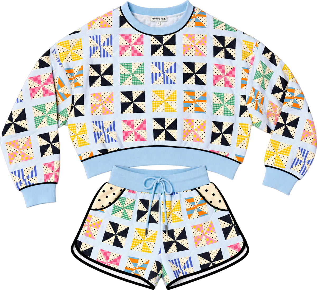 Poppy & Pine Quilted Kaleidoscope Sweatshirt