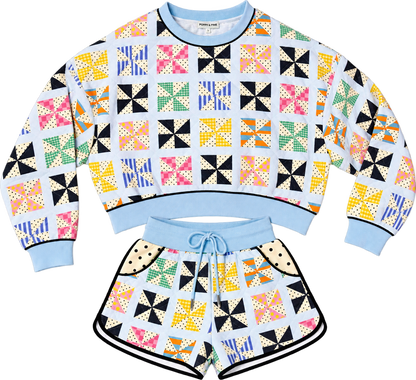 Poppy & Pine Quilted Kaleidoscope Sweatshirt