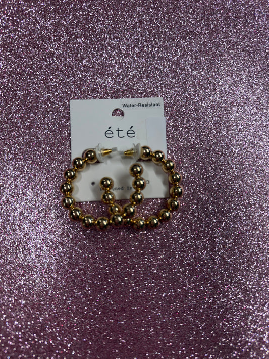 Gold Water Resistant Hoops