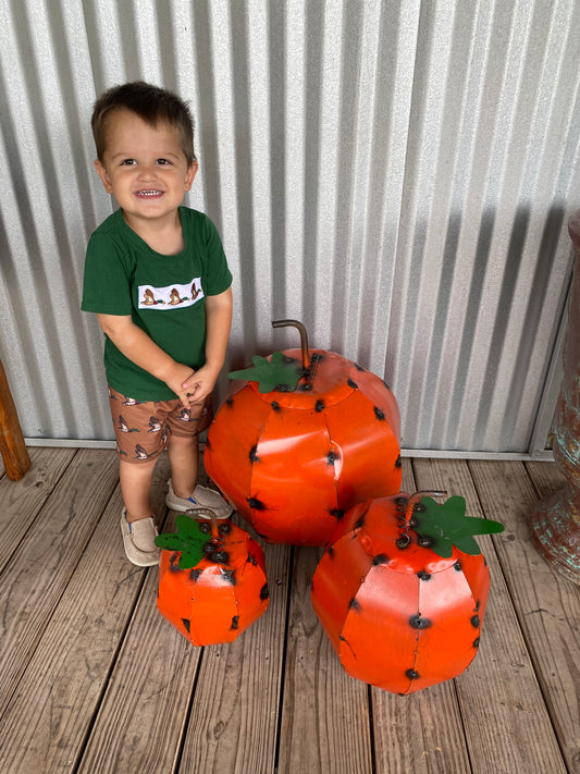 3pc Pumpkin Yard Art