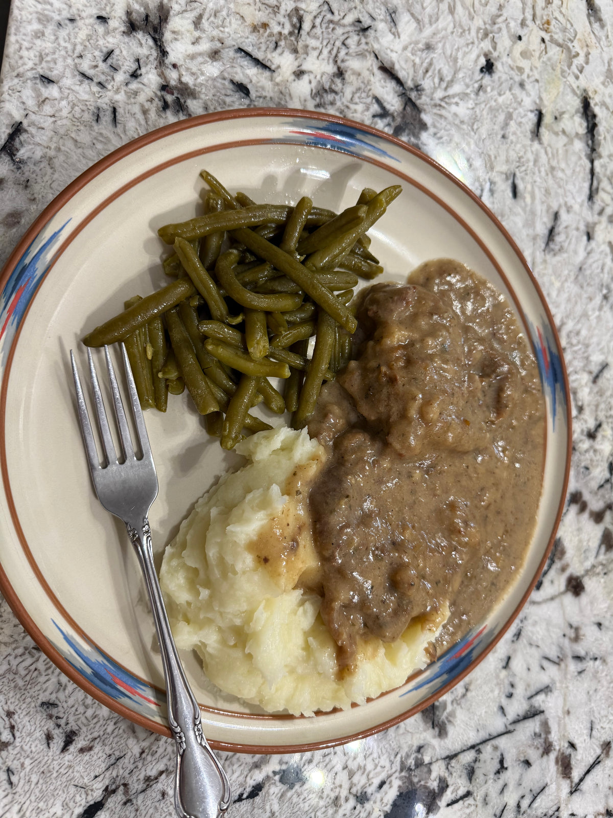 Gravy Covered Steak 
