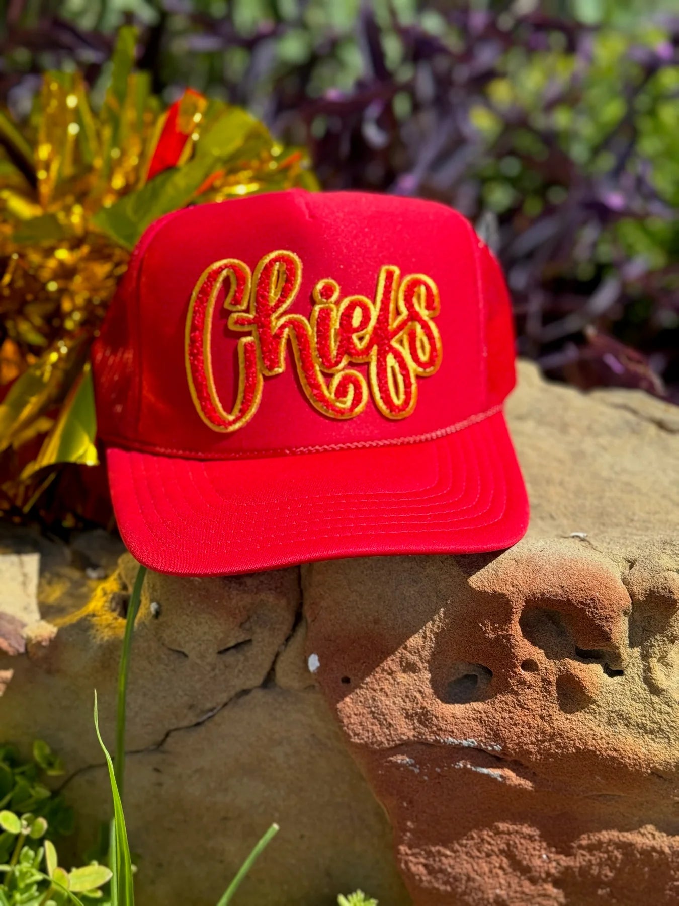 Pre-Order Chiefs Chenille Patch Trucker Caps