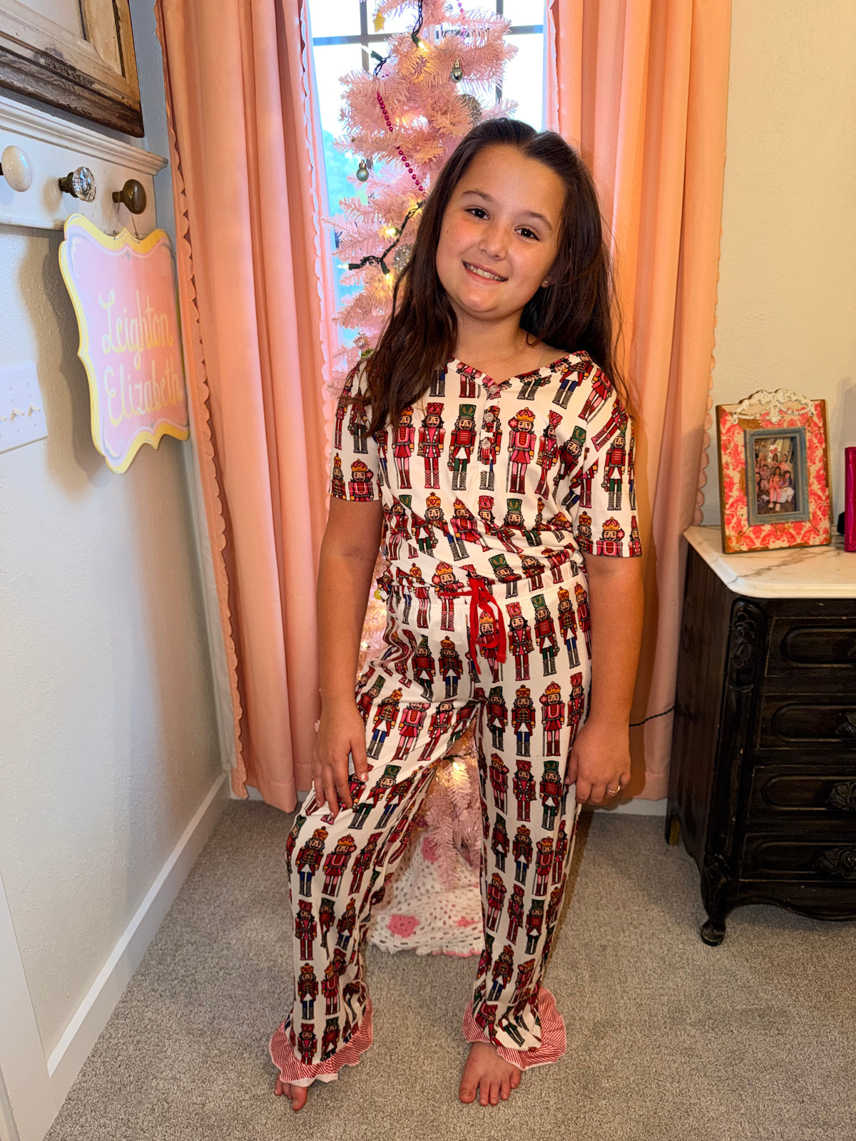 Youth Lily Nutcracker Holiday Pajama Set