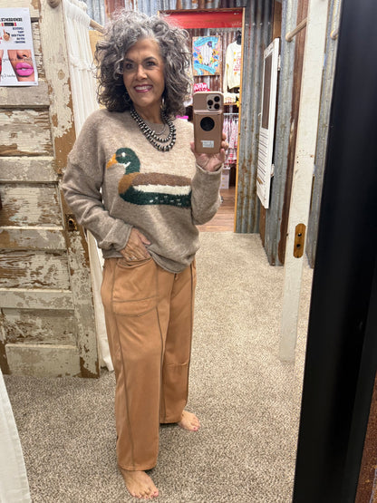 Mocha Cozy Mallard Sweater