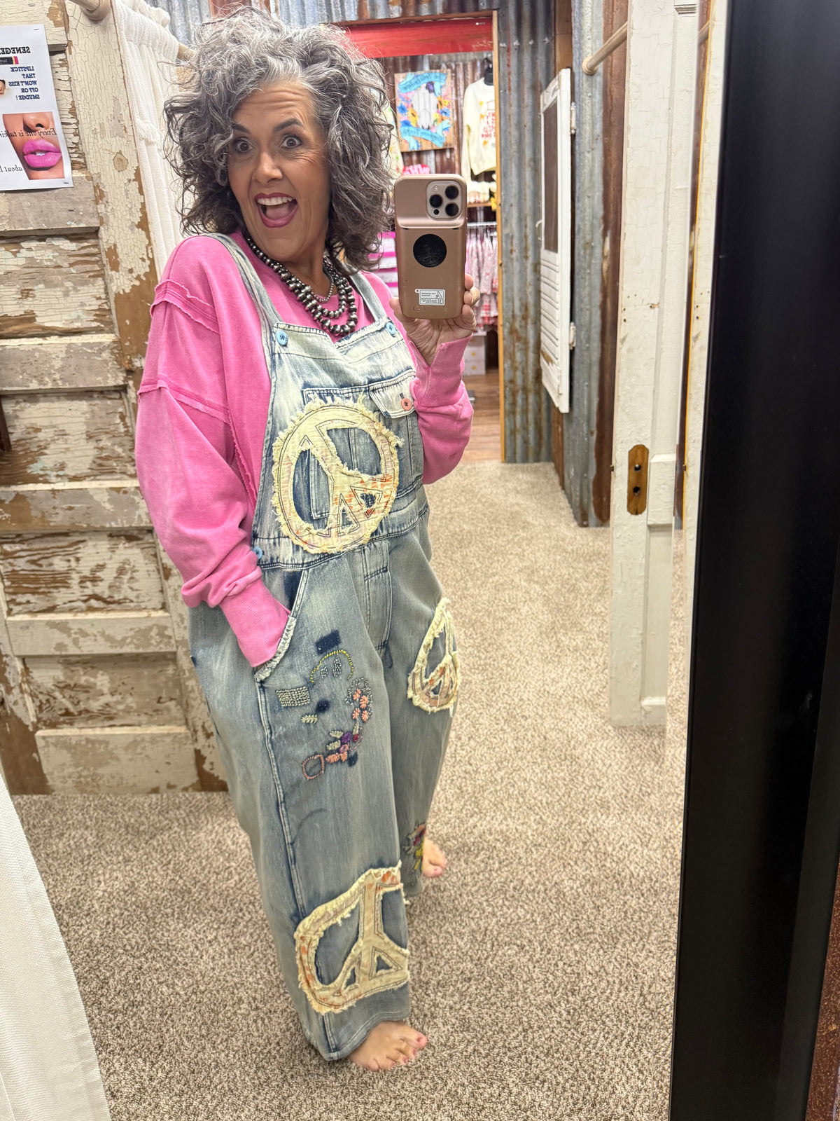 Hot Pink Vintage Washed Sweatshirt