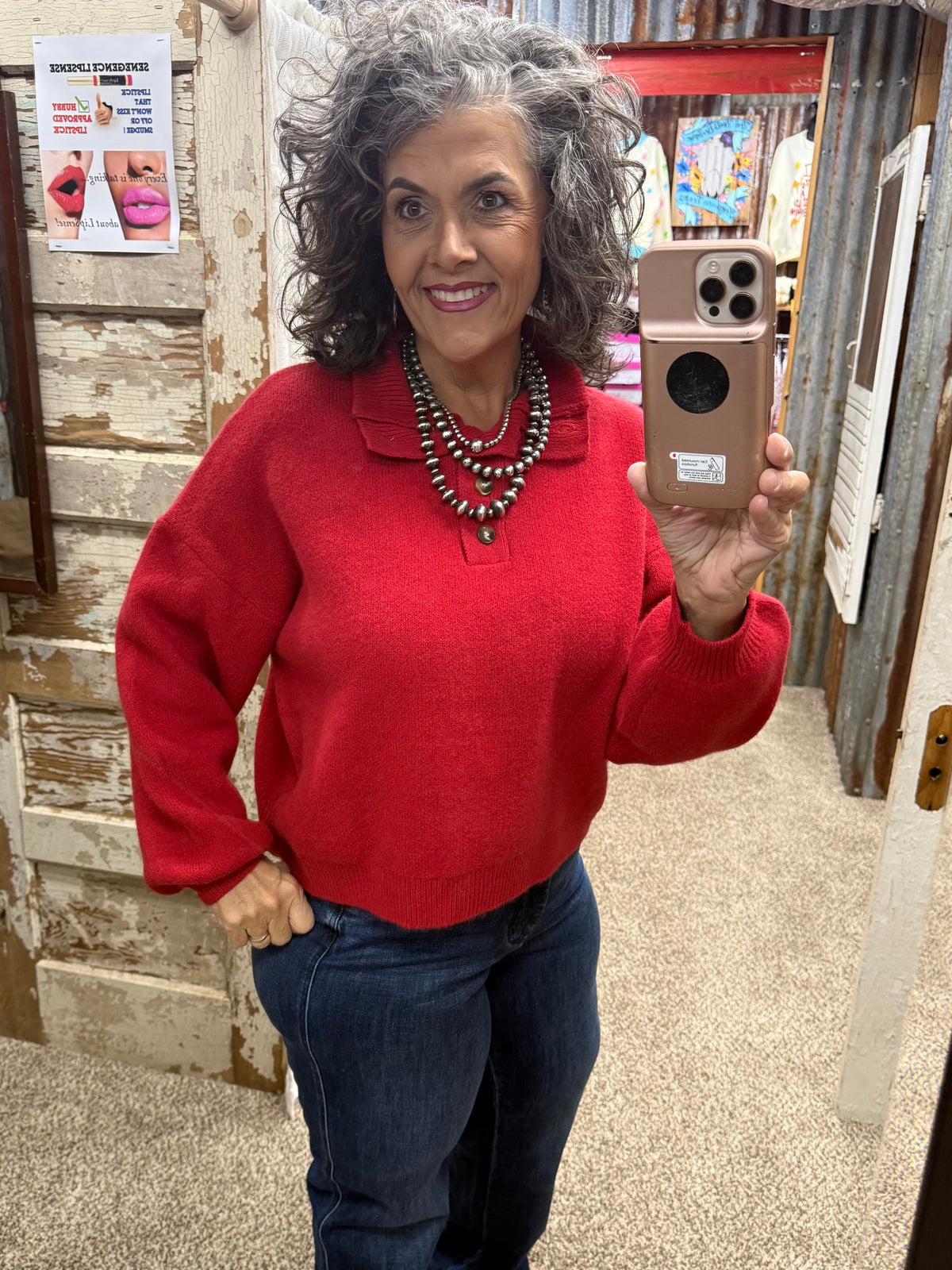 Entro Red Sweater