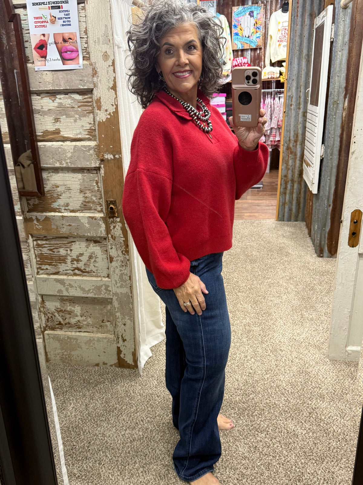 Entro Red Sweater