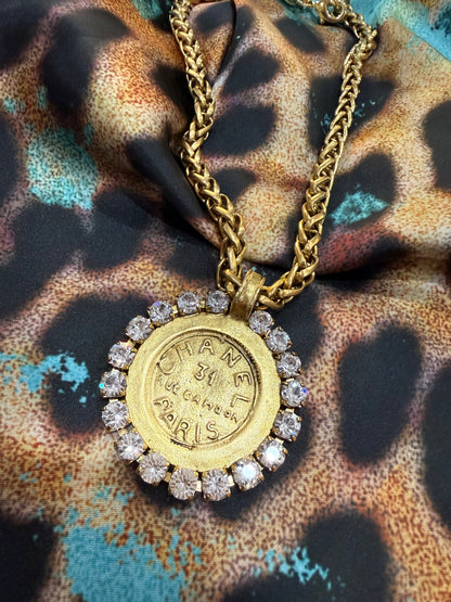Jeweled Coin Necklace