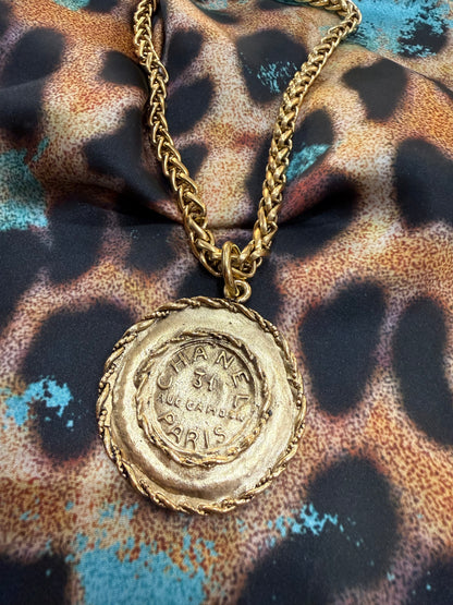 Parisian Gold Medallion Necklace