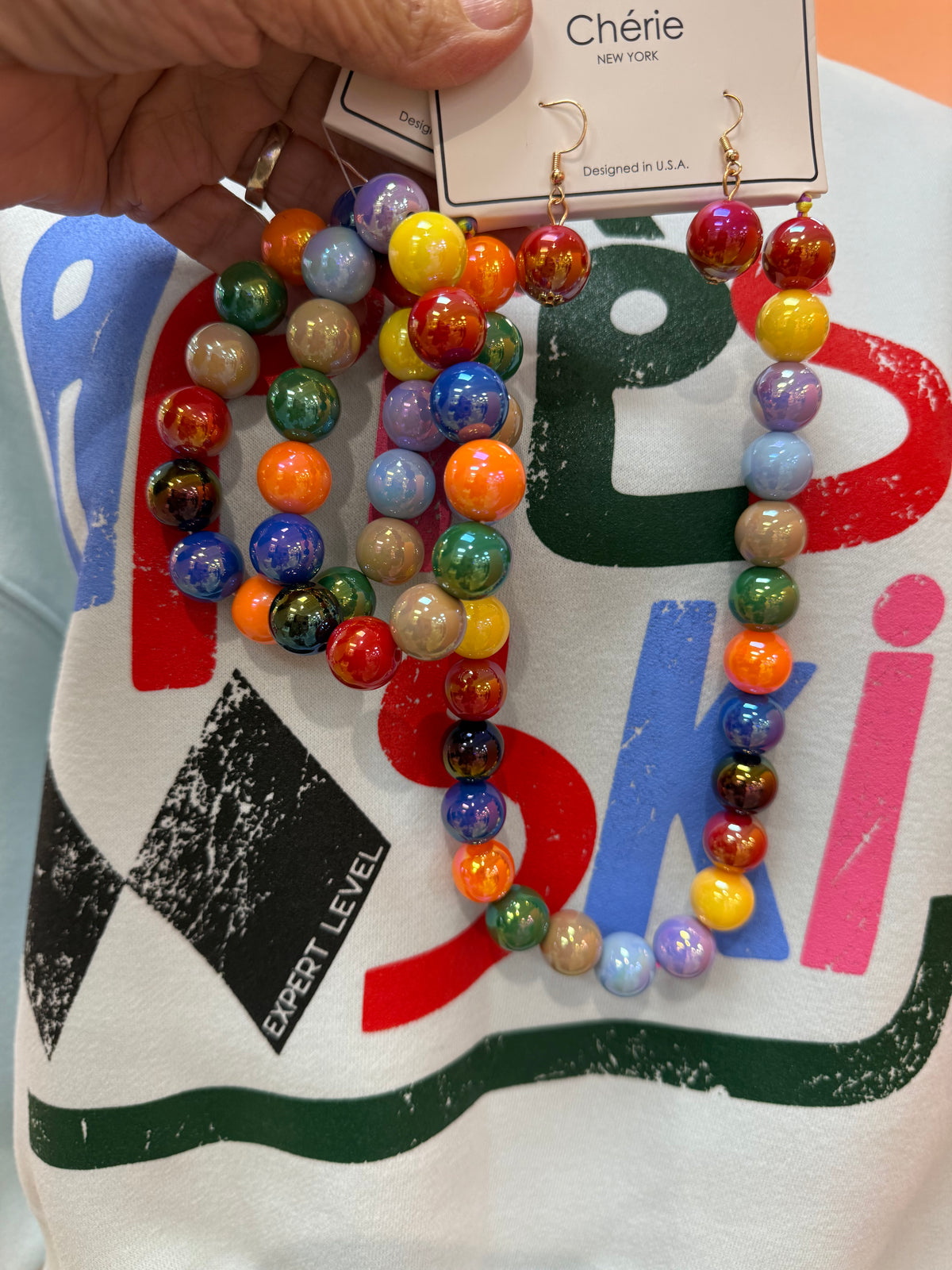 Bubble Gum Necklace & Bracelet Set