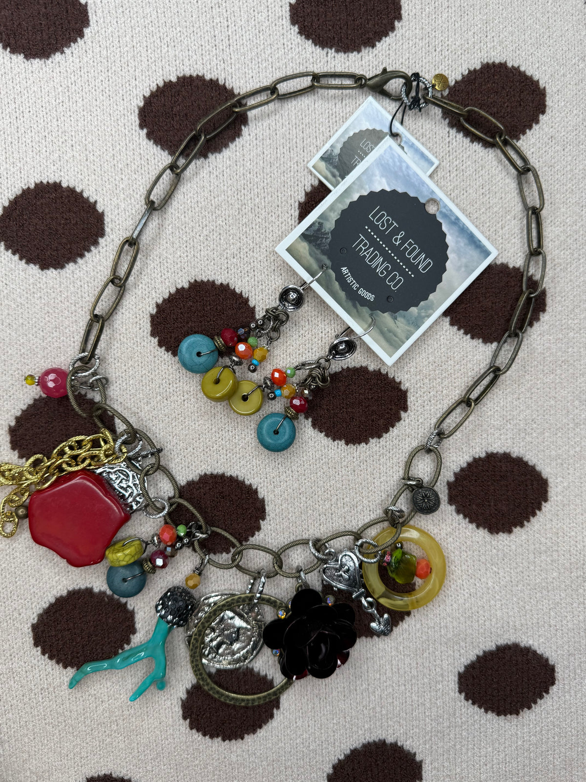 The Antler Necklace & Earring Set