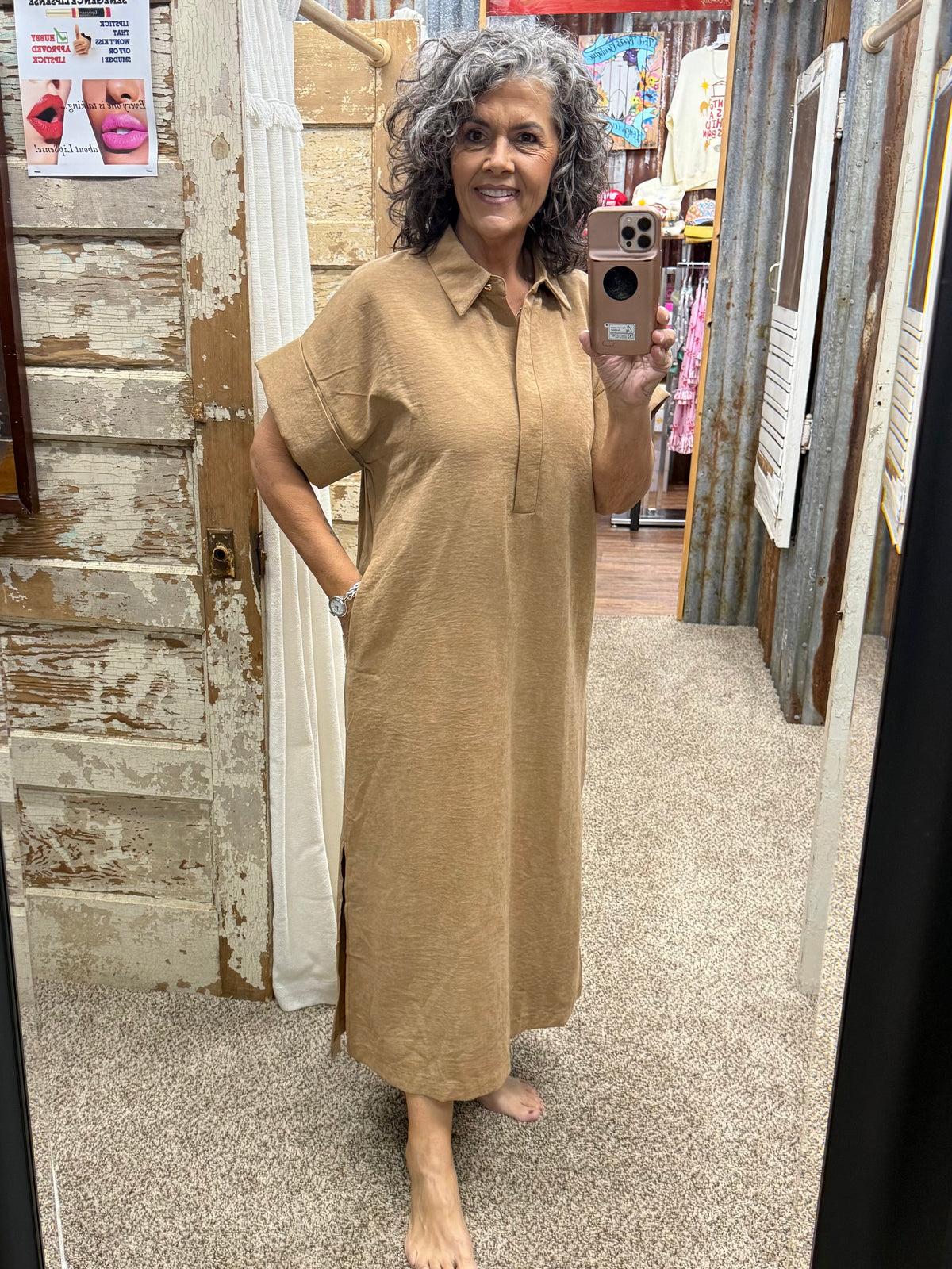 Entro Camel Dress