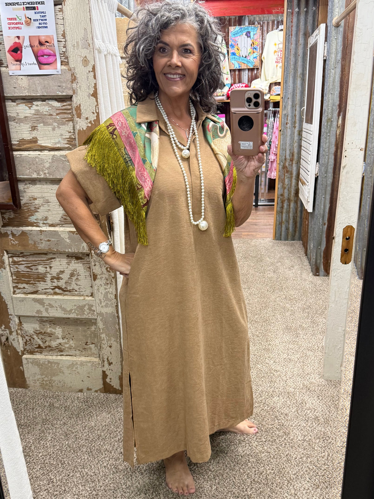 Entro Camel Dress