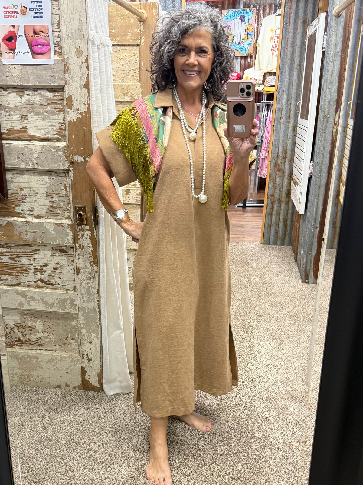 Entro Camel Dress