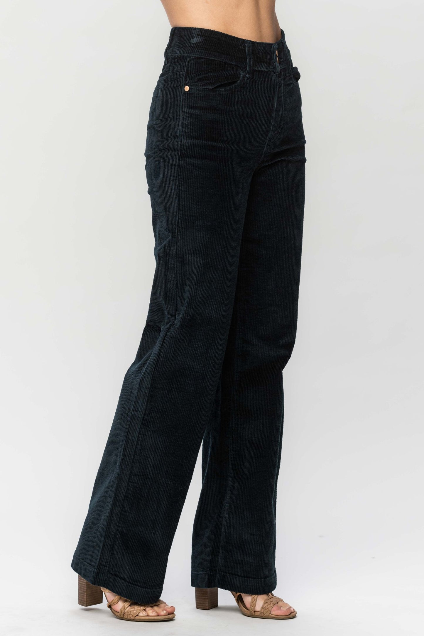 Judy Blue Emerald High Waist Corduroy Trouser Wide Leg 88654