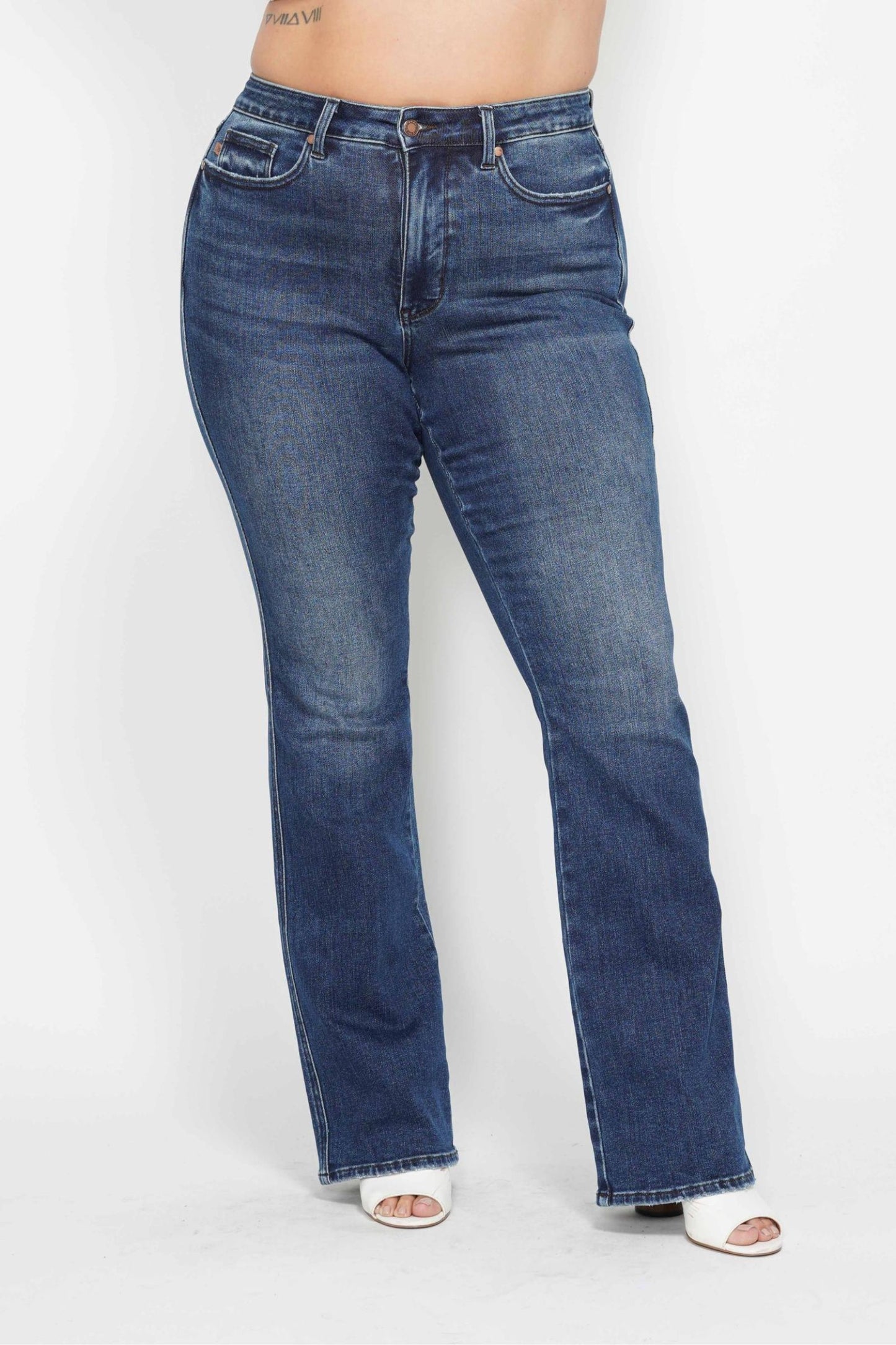 Judy Blue 35" Long High Waist Tummy Control Bootcut Jean 88786