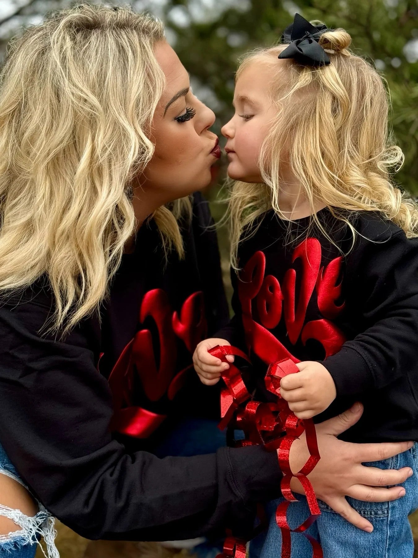 Pre-Order 💌❤️😍 Love in Metallic Red Puff on Youth & Adult Sweatshirts