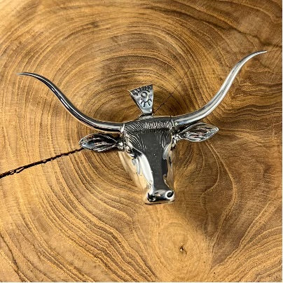 BOHO SOL Longhorn Steer Pendant