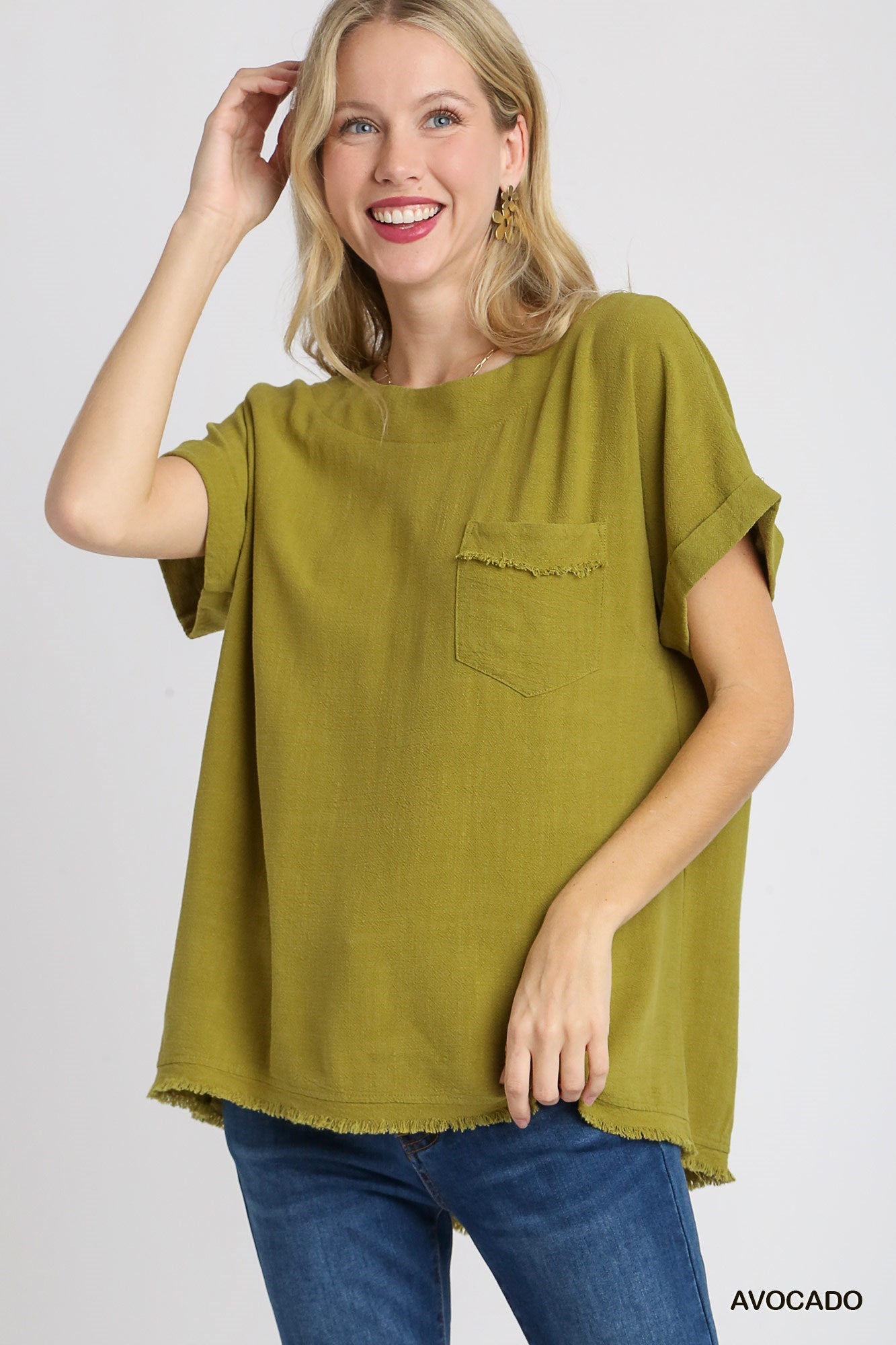 Artist Garden Avocado Blouse