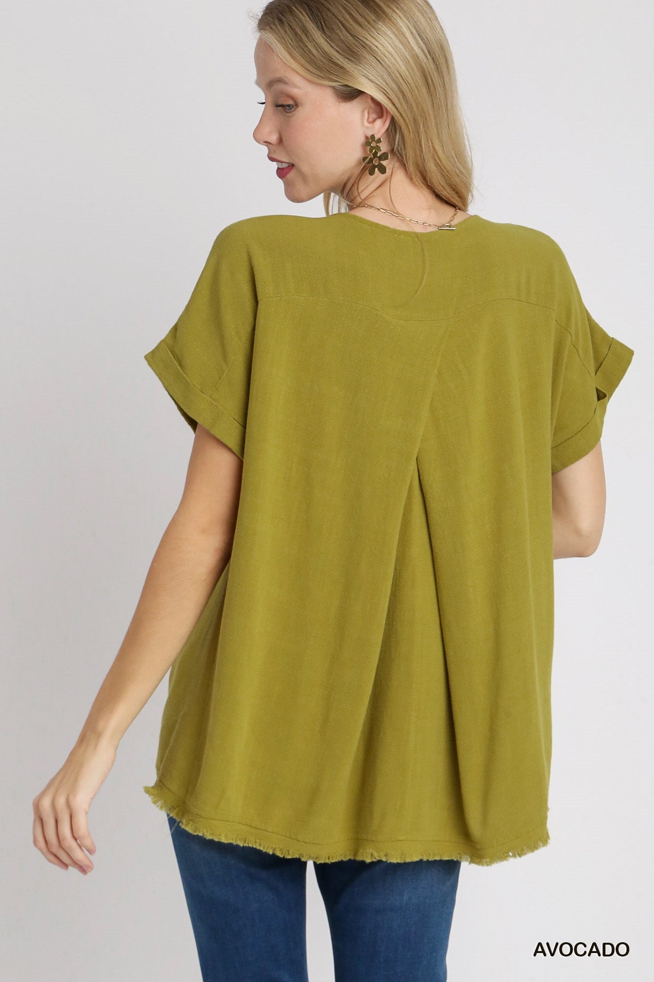 Artist Garden Avocado Blouse