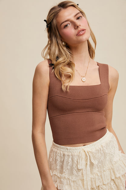 Mocha Bandage Brami Top