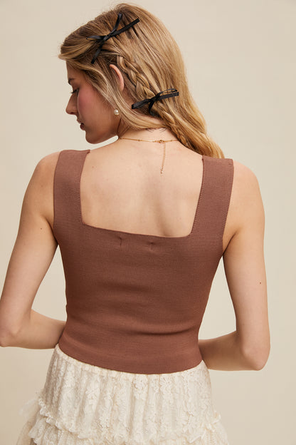 Mocha Bandage Brami Top