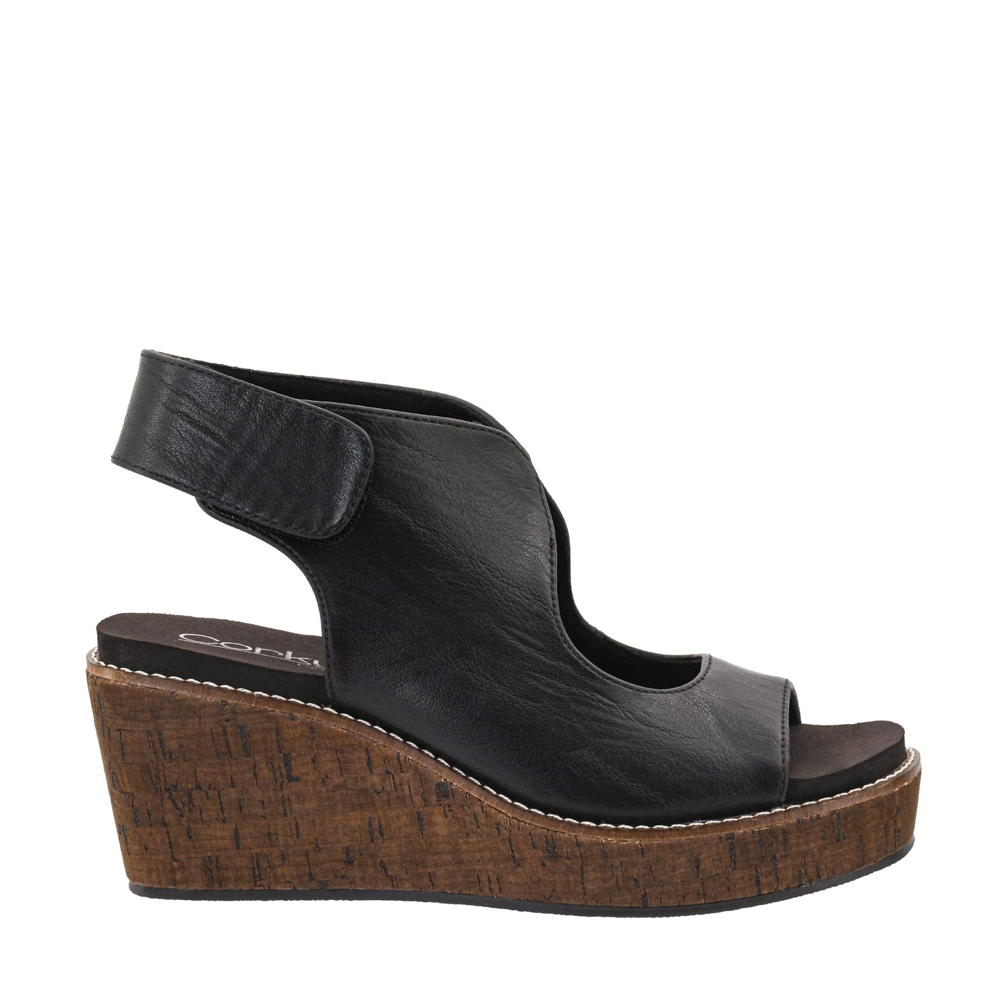 Corkys Lets Talk About It Black Wedge