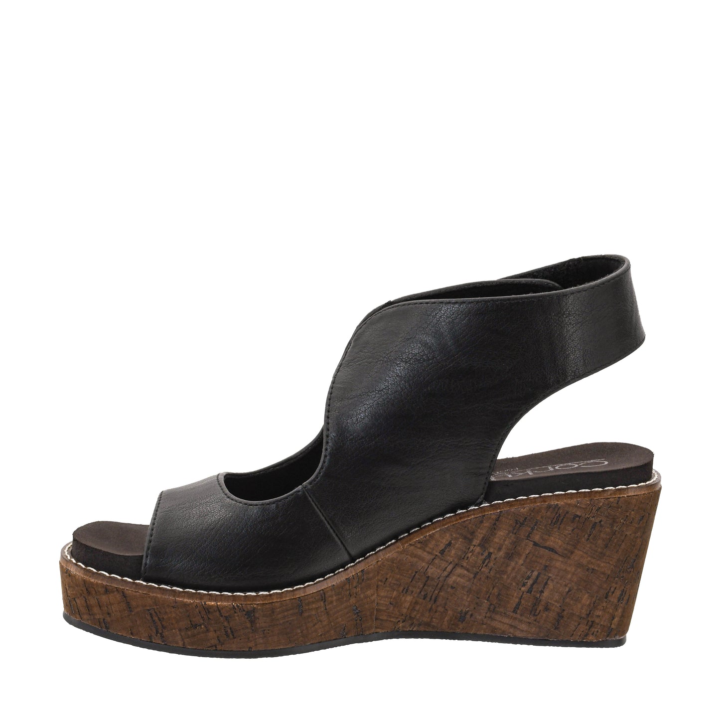 Corkys Lets Talk About It Black Wedge