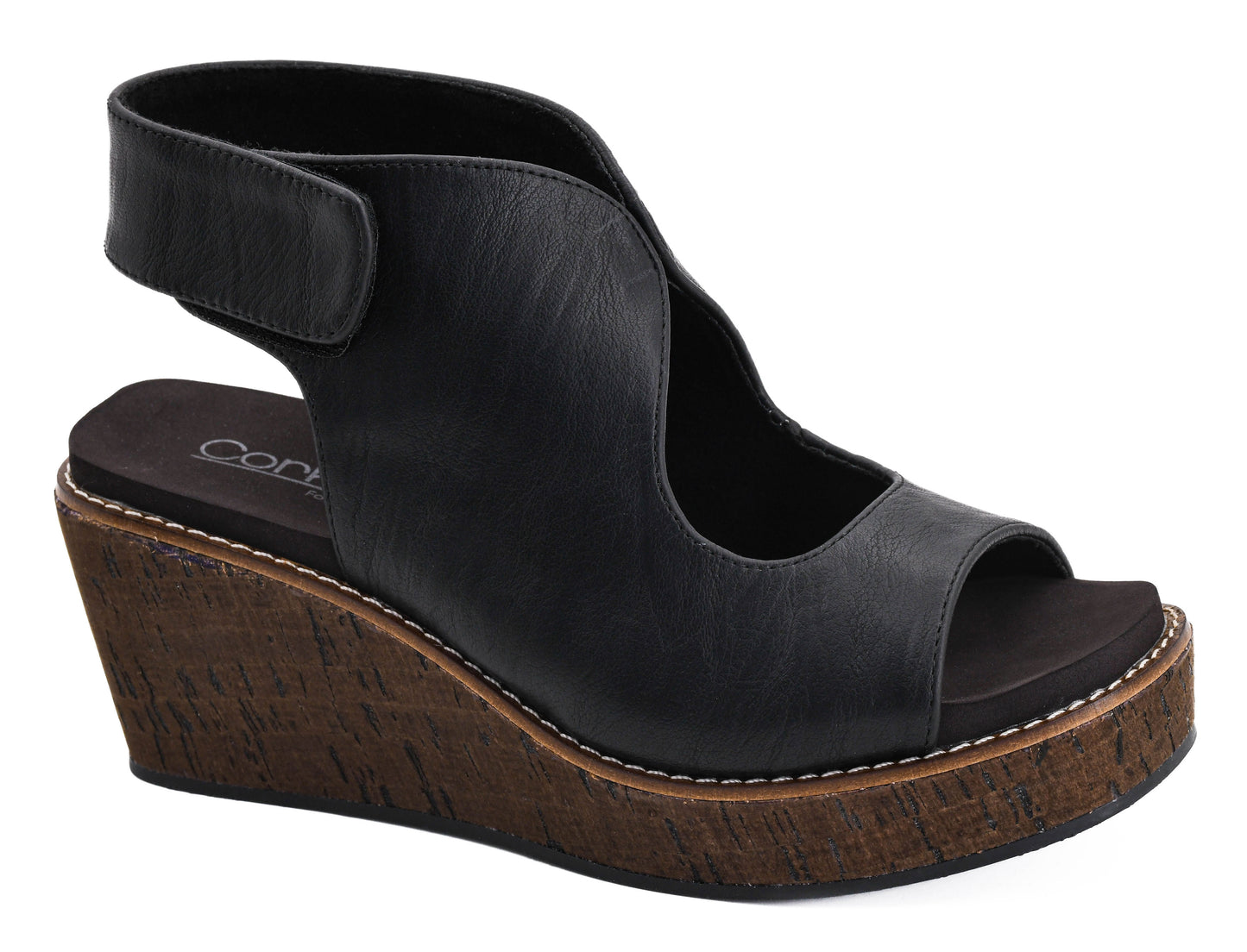 Corkys Lets Talk About It Black Wedge