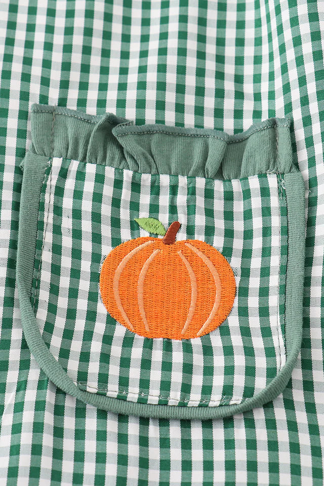 Pumpkin Embroidered Dress