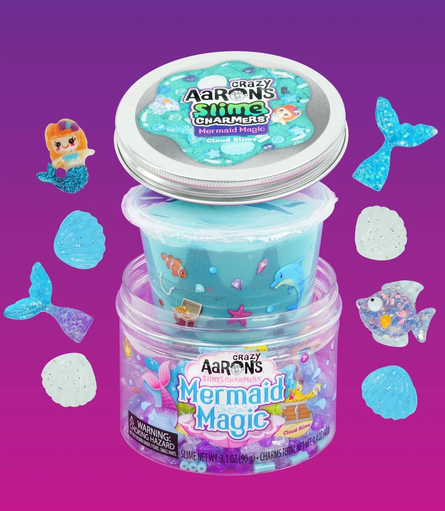 Crazy Aaron’s® Cloud Slime Charmers™ Mermaid Magic