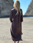 Brown OG Shirtdress by Billy T