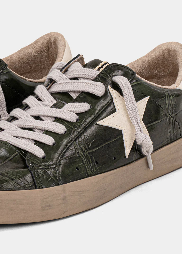 ShuShop Olive Croco PAULA Sneaker
