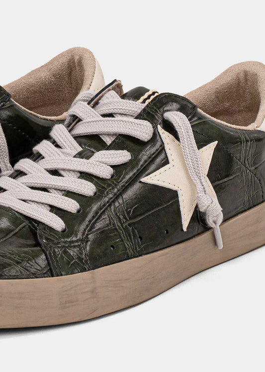 ShuShop Olive Croco PAULA Sneaker