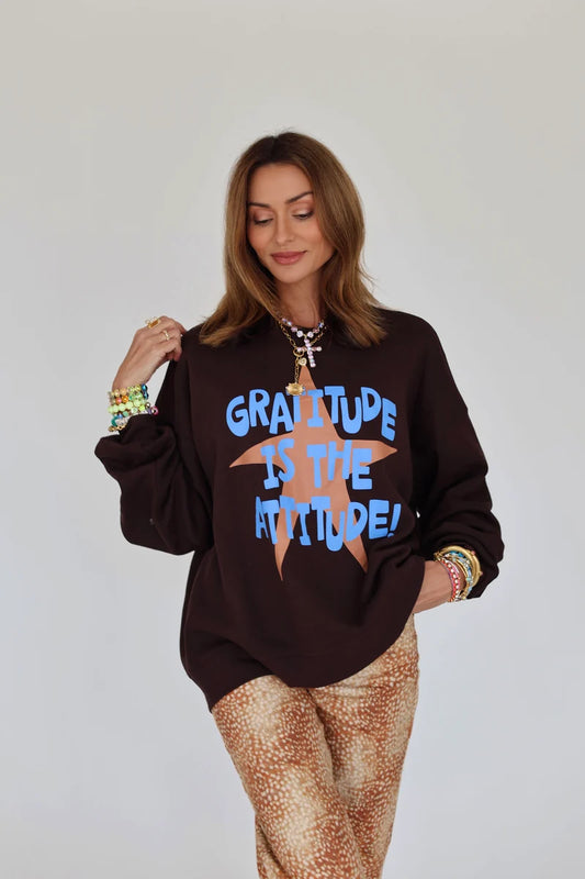 Poppy & Pine Gratitude Is The Attitude Sweatshirt