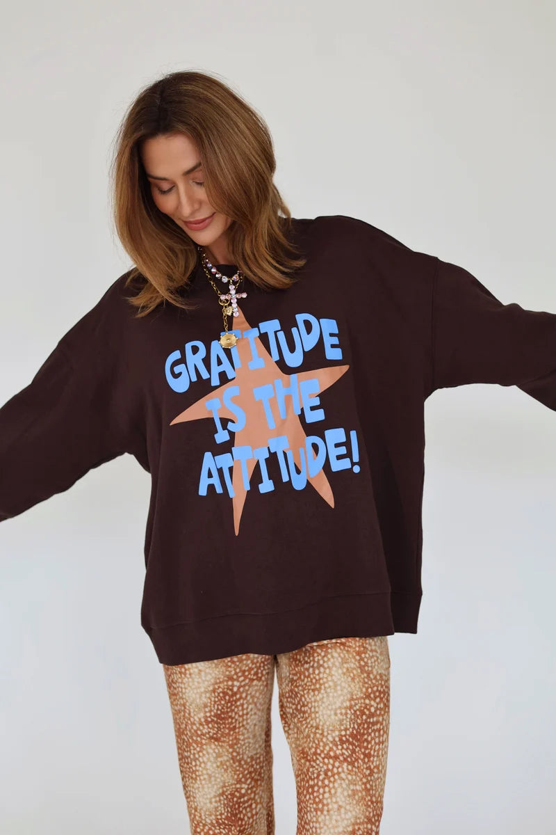 Poppy & Pine Gratitude Is The Attitude Sweatshirt
