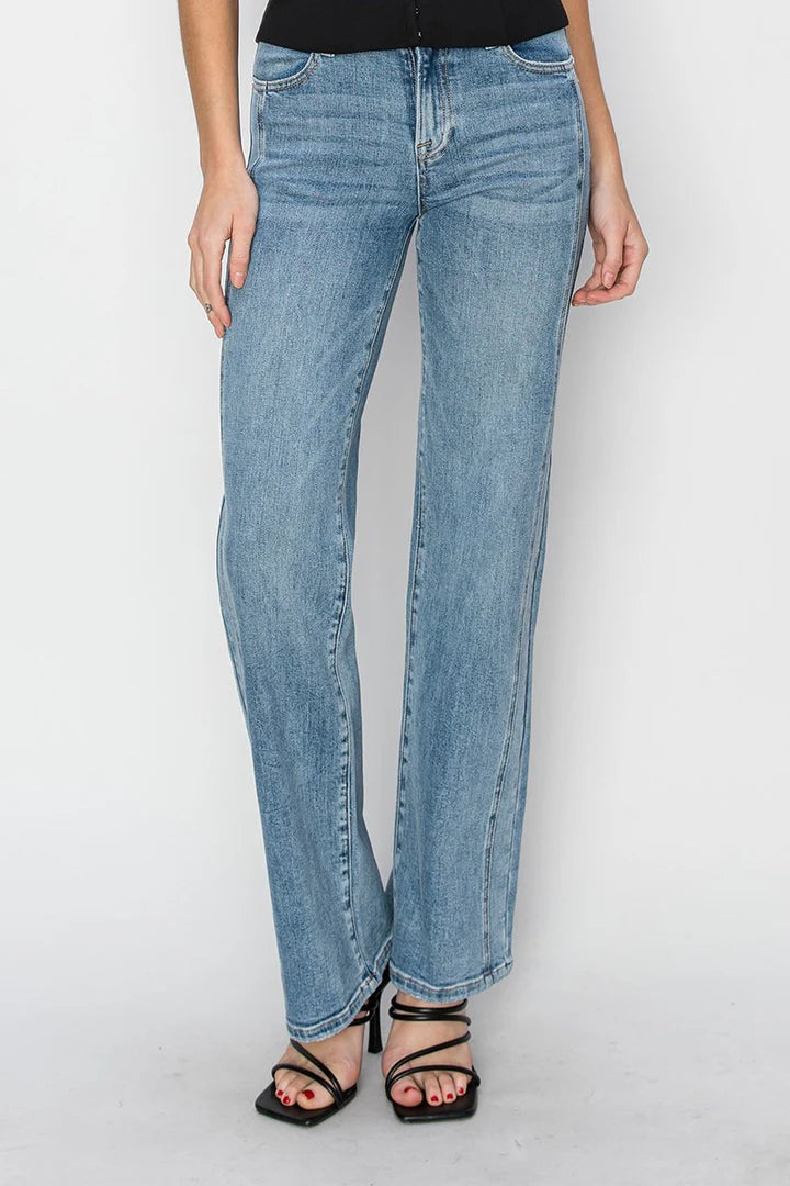Sale* Risen Mid Rise Straight Jeans RDP5324 MEDIUM
