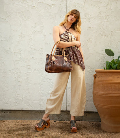 Bed|Stu Rockababy Leather Satchel