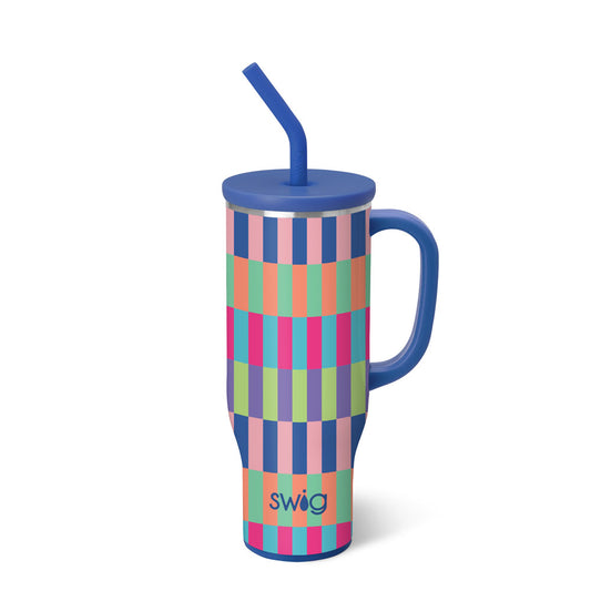 SWIG Brite Stripe Mega Mug 30oz