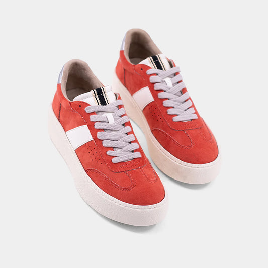 ShuShop STACEY in Coral Suede Sneaker