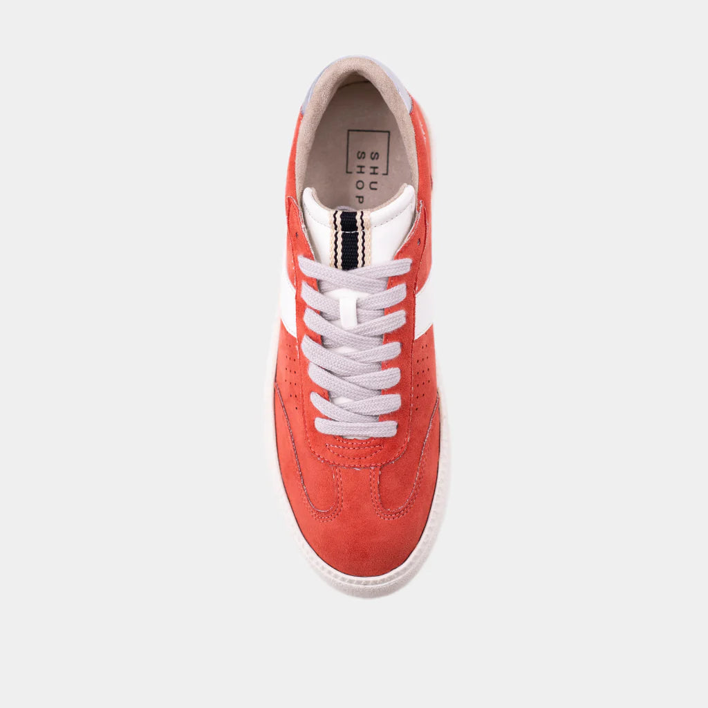 ShuShop STACEY in Coral Suede Sneaker